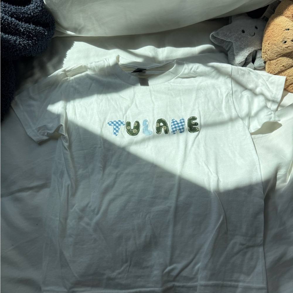 Tulane Short Sleeve Graphic Tee - White